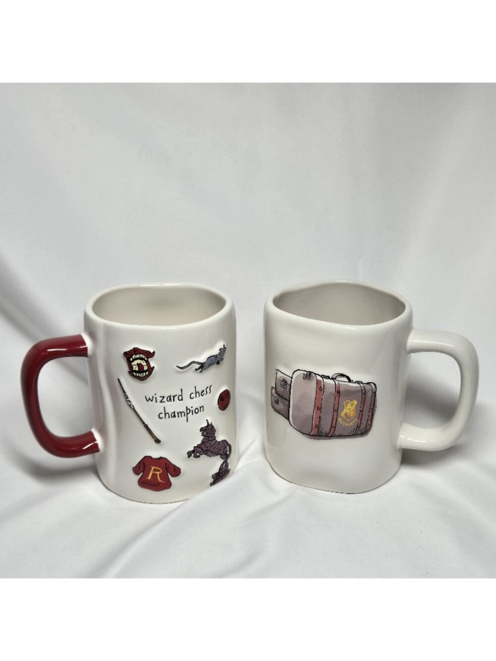 Rae Dunn Harry Potter 2 Mugs Welcome To Hogwarts & Ron Weasley